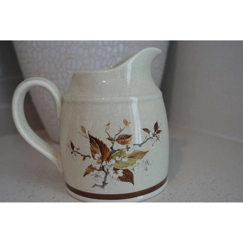 Royal Doulton‎ Lambethware Wild Cherry Creamer Pitcher England Floral Decor